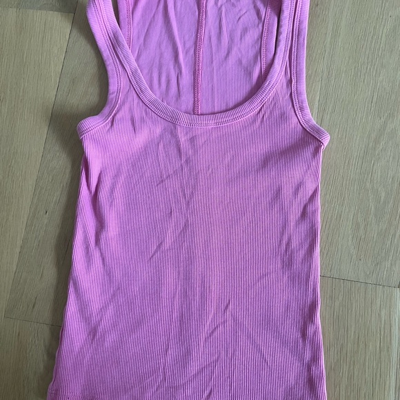 Zara | Tops | Pink Ribbed Tank Top | Poshmark